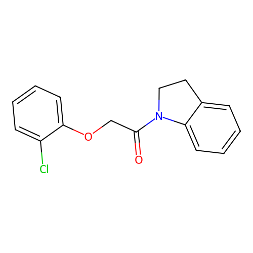 2-(2-Chloro-phenoxy)-1-(2,3-dihydro-indol-1-yl)-ethanone structure
