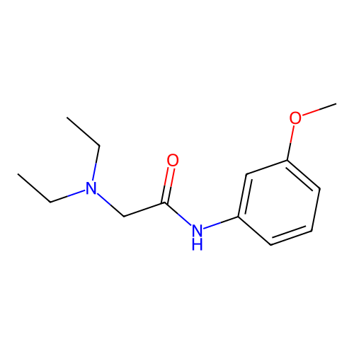 N~2~,N~2~-diethyl-N~1~-(3-methoxyphenyl)glycinamide hydrochloride structure
