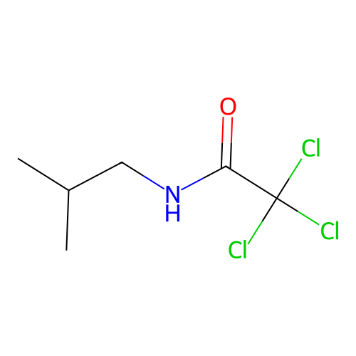 2,2,2-trichloro-N-(2-methylpropyl)acetamide structure