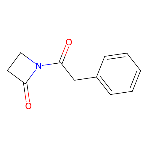 1-(2-Phenylacetyl)azetidin-2-one structure