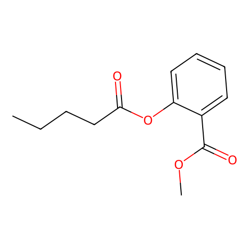 Methyl 2-pentanoyloxybenzoate structure