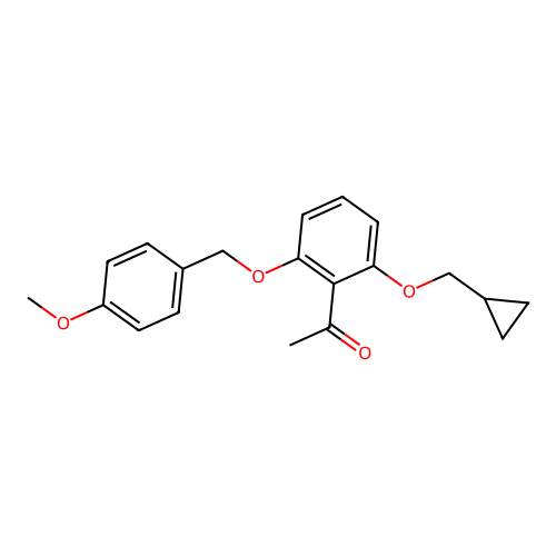 1-(2-(Cyclopropylmethoxy)-6-(4-methoxybenzyloxy)phenyl)ethanone structure
