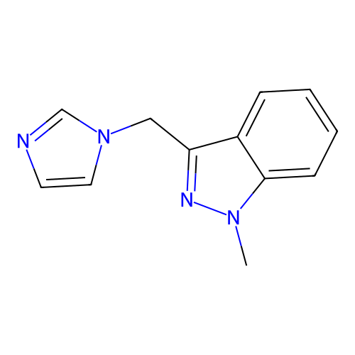 3-(Imidazol-1-ylmethyl)-1-methylindazole structure