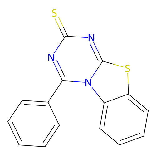 4-phenyl-2H-[1,3,5]triazino[2,1-b][1,3]benzothiazole-2-thione structure