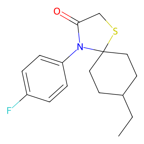 8-Ethyl-4-(4-fluorophenyl)-1-thia-4-azaspiro[4.5]decan-3-one structure