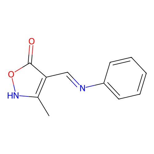 4-(Anilinomethylidene)-3-methyl-1,2-oxazol-5-one structure