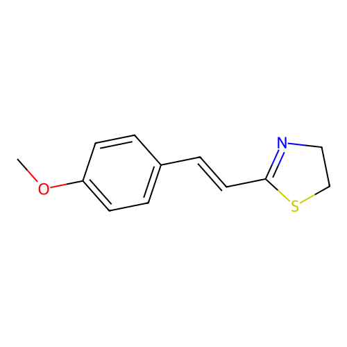 Thiazole, 4,5-dihydro-2-(2-(4-methoxyphenyl)ethenyl)- structure