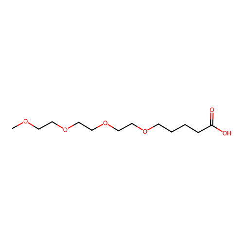 5-[2-[2-(2-Methoxyethoxy)ethoxy]ethoxy]pentanoic acid structure