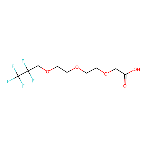 2-[2-[2-(2,2,3,3,3-pentafluoropropoxy)ethoxy]ethoxy]acetic Acid structure