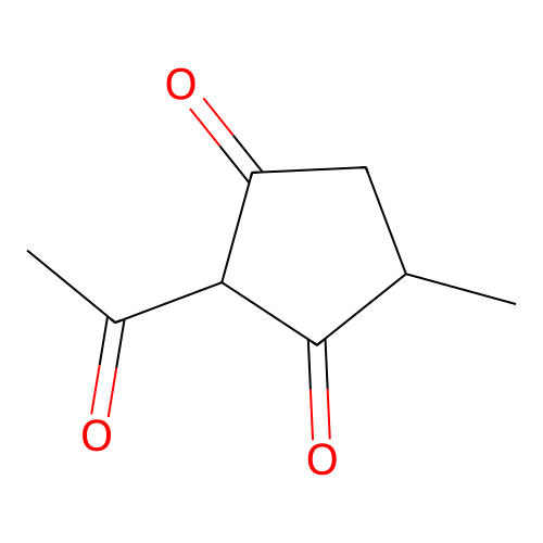 1,3-Cyclopentanedione, 2-acetyl-4-methyl- structure