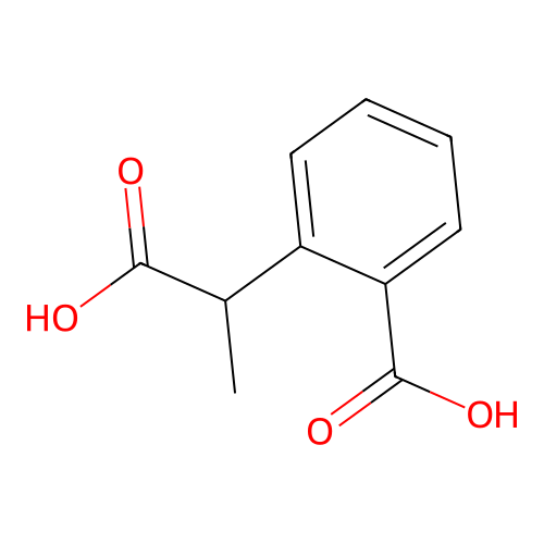 2-(1-Carboxyethyl)benzoic acid structure