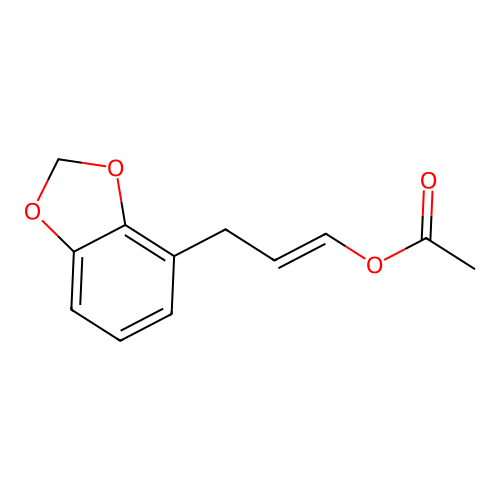 3-(1,3-Benzodioxol-4-yl)-1-propen-1-ol acetate structure