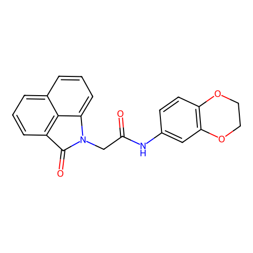 N-(2,3-dihydro-1,4-benzodioxin-6-yl)-2-(2-oxobenzo[cd]indol-1(2H)-yl)acetamide structure