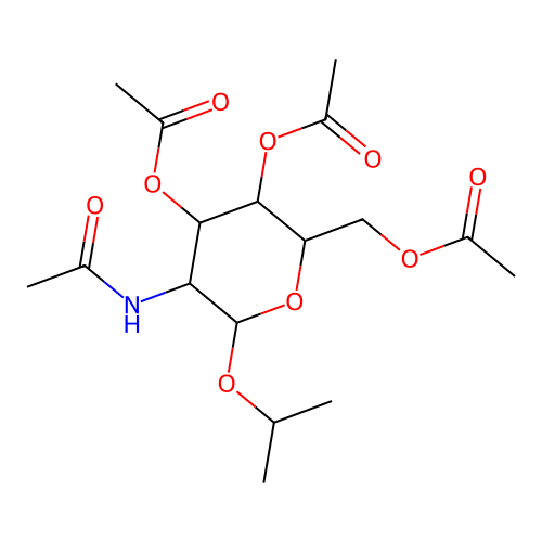 (5-Acetamido-3,4-diacetyloxy-6-propan-2-yloxyoxan-2-yl)methyl acetate structure
