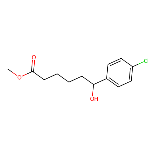Methyl 6-(4-chlorophenyl)-6-hydroxyhexanoate structure