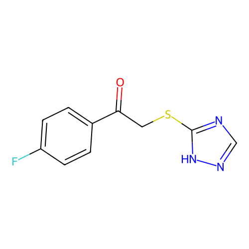 1-(4-fluorophenyl)-2-(4H-1,2,4-triazol-3-ylsulfanyl)ethanone structure