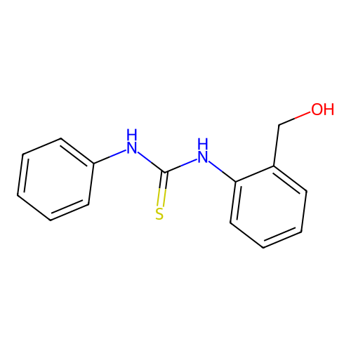 (2-{[(Phenylamino)thioxomethyl]amino}phenyl)methan-1-ol structure