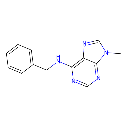 N-benzyl-9-methyl-9H-purin-6-amine structure
