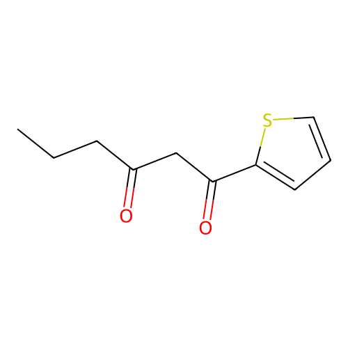 1-(Thiophen-2-yl)hexane-1,3-dione structure