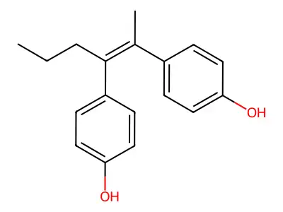 4-[3-(4-Hydroxyphenyl)hex-2-en-2-yl]phenol structure