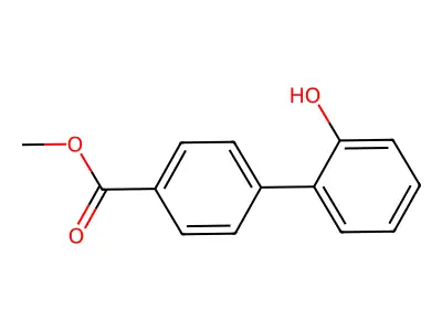 2-(4-Methoxycarbonylphenyl)phenol structure