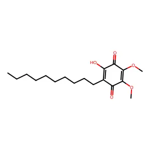 2-Decyl-3-hydroxy-5,6-dimethoxycyclohexa-2,5-diene-1,4-dione structure