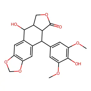 4'-Demethylpodophyllotoxin structure