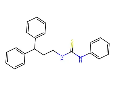 1-(3,3-Diphenylpropyl)-3-phenylthiourea structure