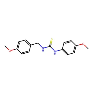 1-(4-Methoxyphenyl)-3-[(4-methoxyphenyl)methyl]thiourea structure