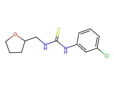 1-(3-Chlorophenyl)-3-(oxolan-2-ylmethyl)thiourea structure