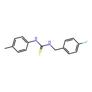 1-(4-Fluorobenzyl)-3-(4-methylphenyl)thiourea structure