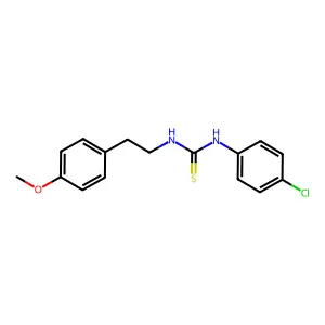 1-(4-Chlorophenyl)-3-[2-(4-methoxyphenyl)ethyl]thiourea structure