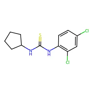 1-Cyclopentyl-3-(2,4-dichlorophenyl)thiourea structure