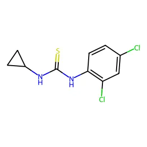 1-Cyclopropyl-3-(2,4-dichlorophenyl)thiourea structure