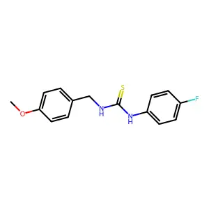 1-(4-Fluorophenyl)-3-[(4-methoxyphenyl)methyl]thiourea structure