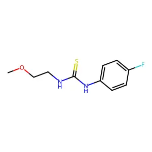 1-(4-Fluorophenyl)-3-(2-methoxyethyl)thiourea structure