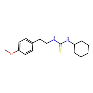 1-Cyclohexyl-3-[2-(4-methoxyphenyl)ethyl]thiourea structure