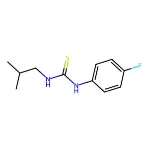 1-(4-Fluorophenyl)-3-(2-methylpropyl)thiourea structure