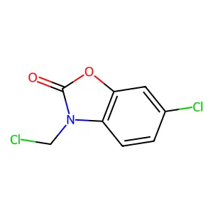 6-Chloro-3-(chloromethyl)-2(3H)-benzoxazolone structure