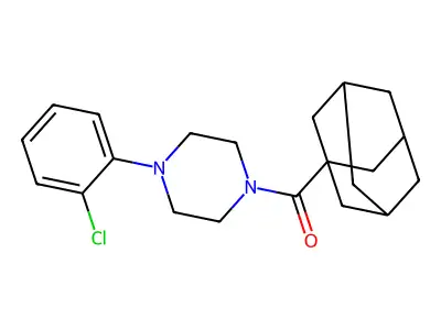 1-Adamantyl-[4-(2-chlorophenyl)piperazin-1-yl]methanone structure