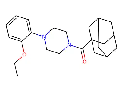 (Adamantan-1-yl)[4-(2-ethoxyphenyl)piperazin-1-yl]methanone structure