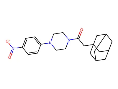 2-(1-Adamantyl)-1-[4-(4-nitrophenyl)piperazin-1-yl]ethanone structure