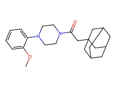 2-(1-Adamantyl)-1-[4-(2-methoxyphenyl)piperazin-1-yl]ethanone structure