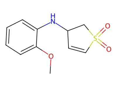 N-(2-methoxyphenyl)-1,1-dioxo-2,3-dihydrothiophen-3-amine structure