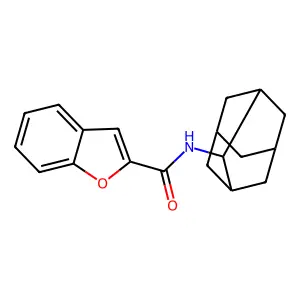 N-(2-adamantyl)-1-benzofuran-2-carboxamide structure