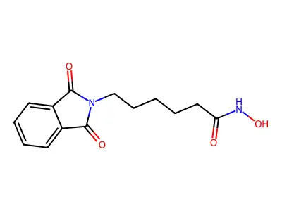 6-(1,3-dioxoisoindol-2-yl)-N-hydroxyhexanamide structure