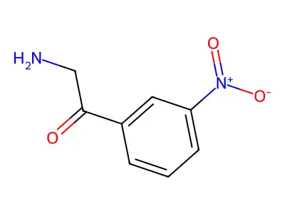 2-Amino-1-(3-nitrophenyl)ethanone structure