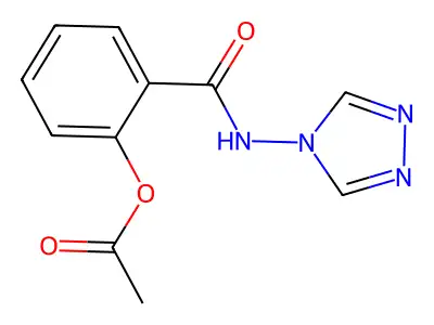 [2-(1,2,4-triazol-4-ylcarbamoyl)phenyl] Acetate structure