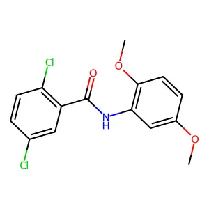 2,5-dichloro-N-(2,5-dimethoxyphenyl)benzamide structure