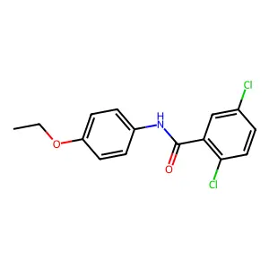 2,5-dichloro-N-(4-ethoxyphenyl)benzamide structure